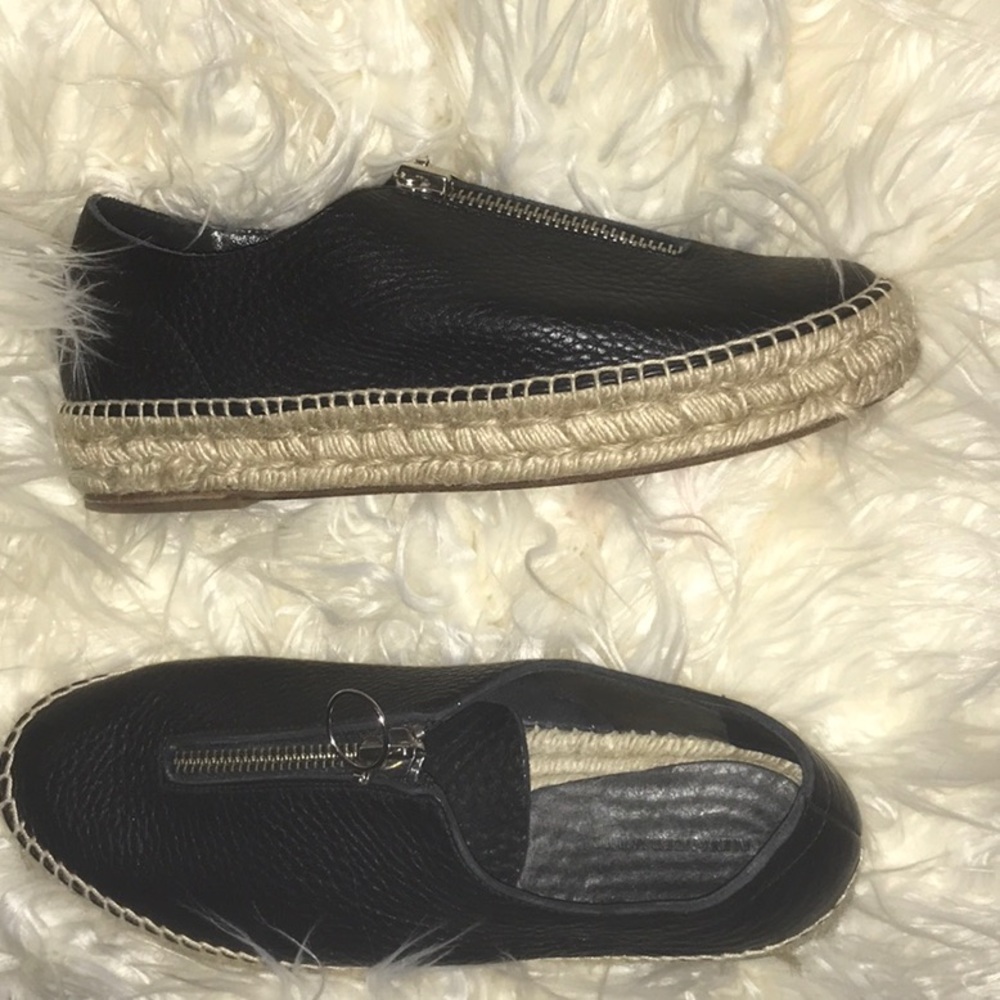 Alexander Wang: Devon Espadrille - Pebbled Leather - Picture 9 of 11
